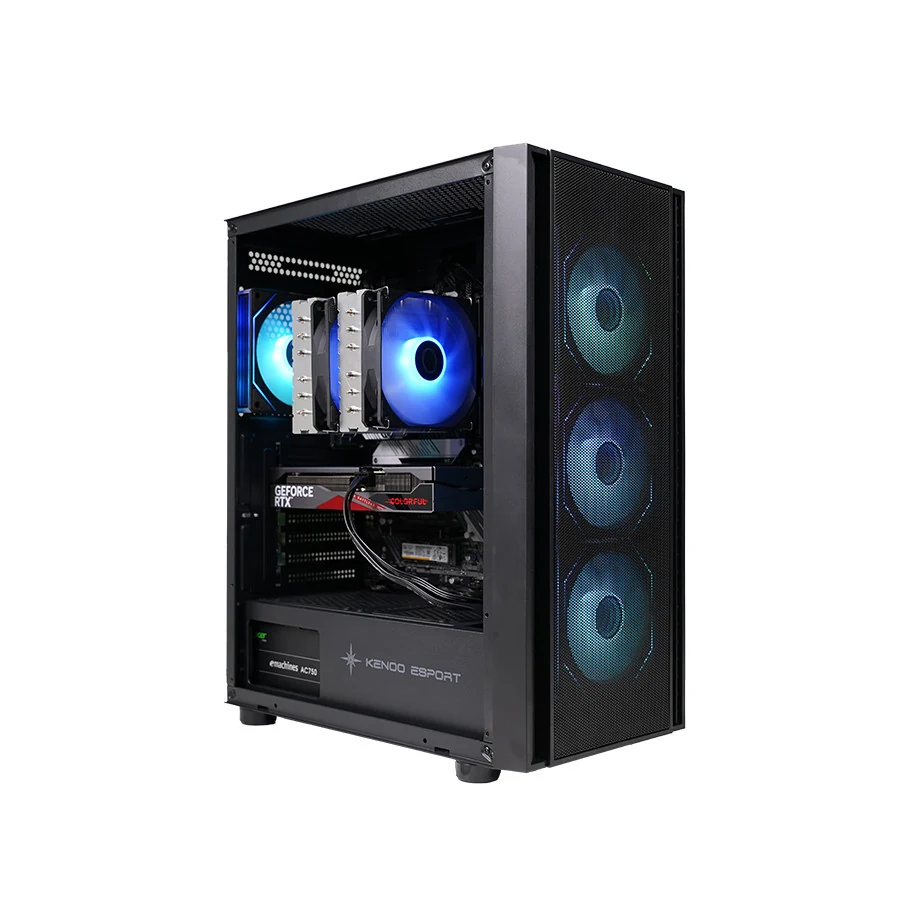 Vỏ Case PC KENOO ESPORT EM700 3F - E-ATX - Đen - NEW