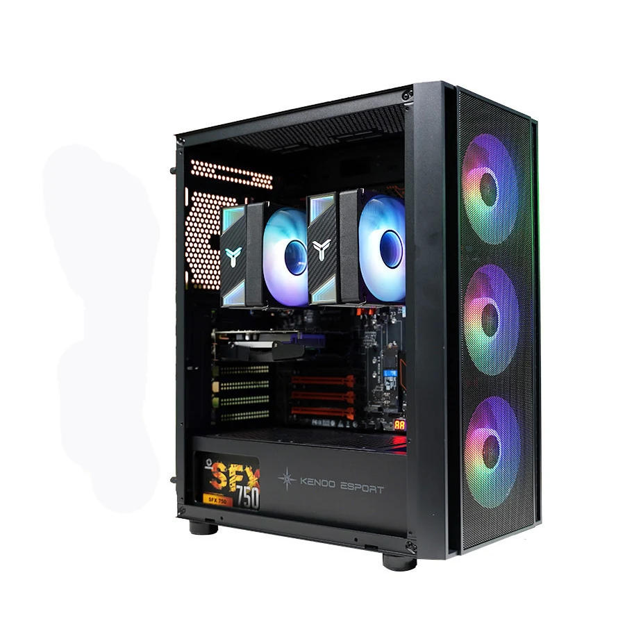 Vỏ Case PC KENOO ESPORT EM730 3F - E-ATX - Đen - NEW