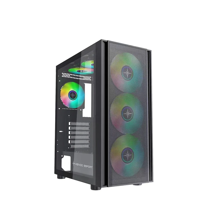 Vỏ Case PC KENOO ESPORT EM730 3F - E-ATX - Đen - NEW