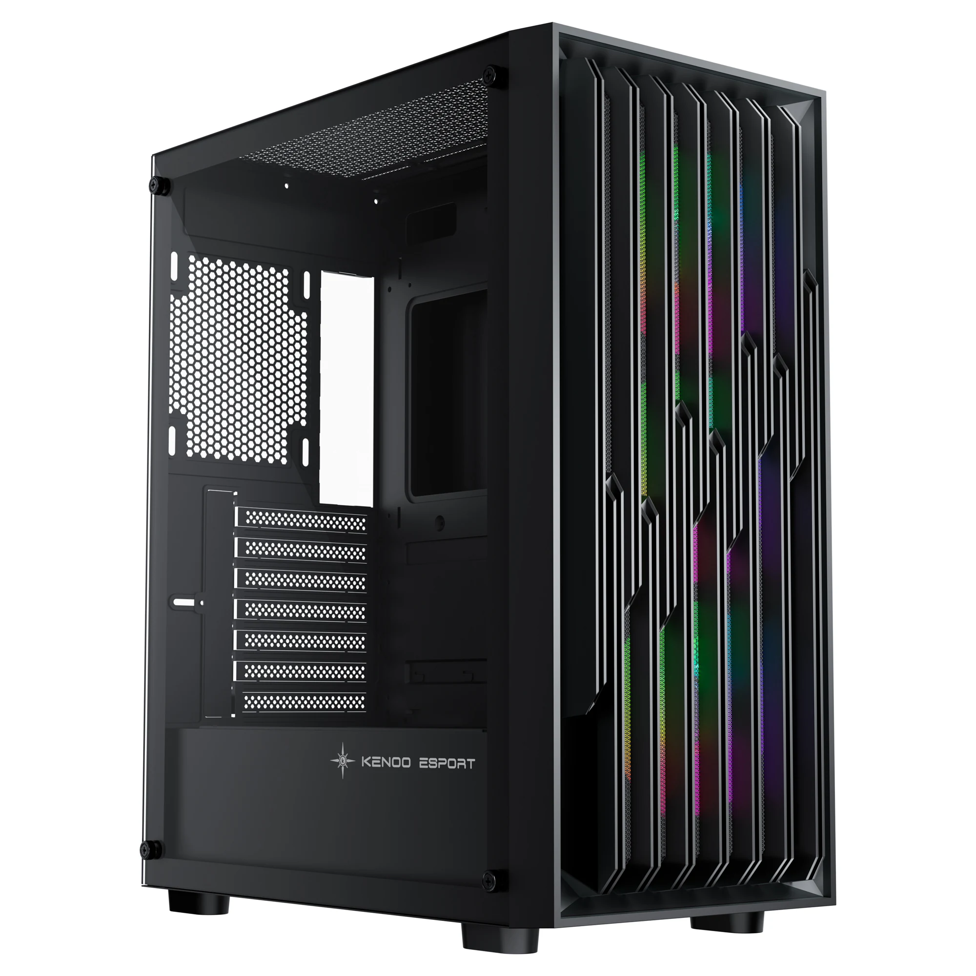 Vỏ Case PC KENOO ESPORT EM730 3F - E-ATX - Đen - NEW