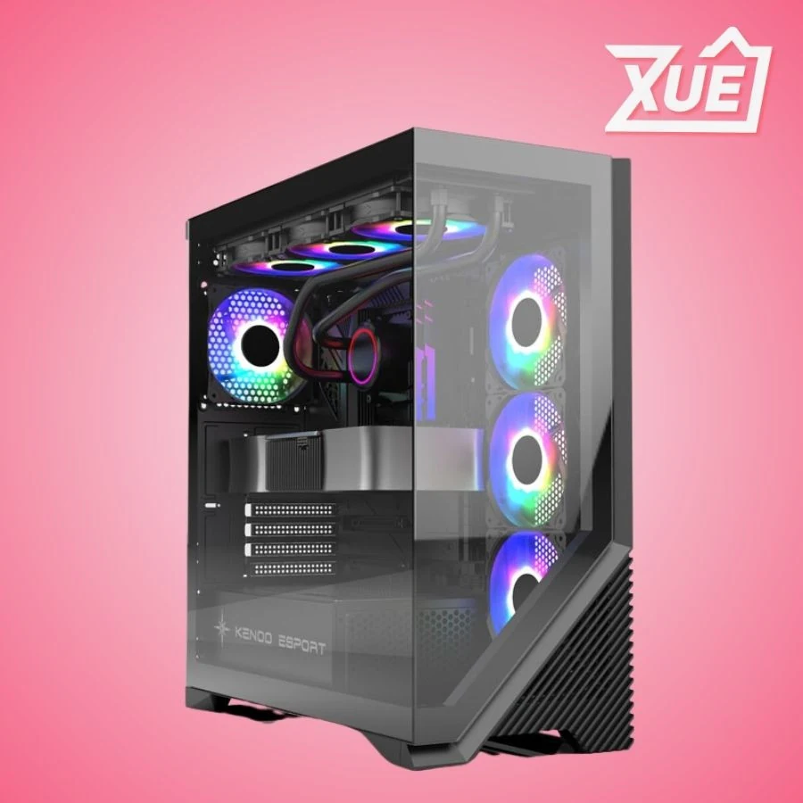 Vỏ Case PC KENOO ESPORT FK800 - E-ATX - Đen - NEW