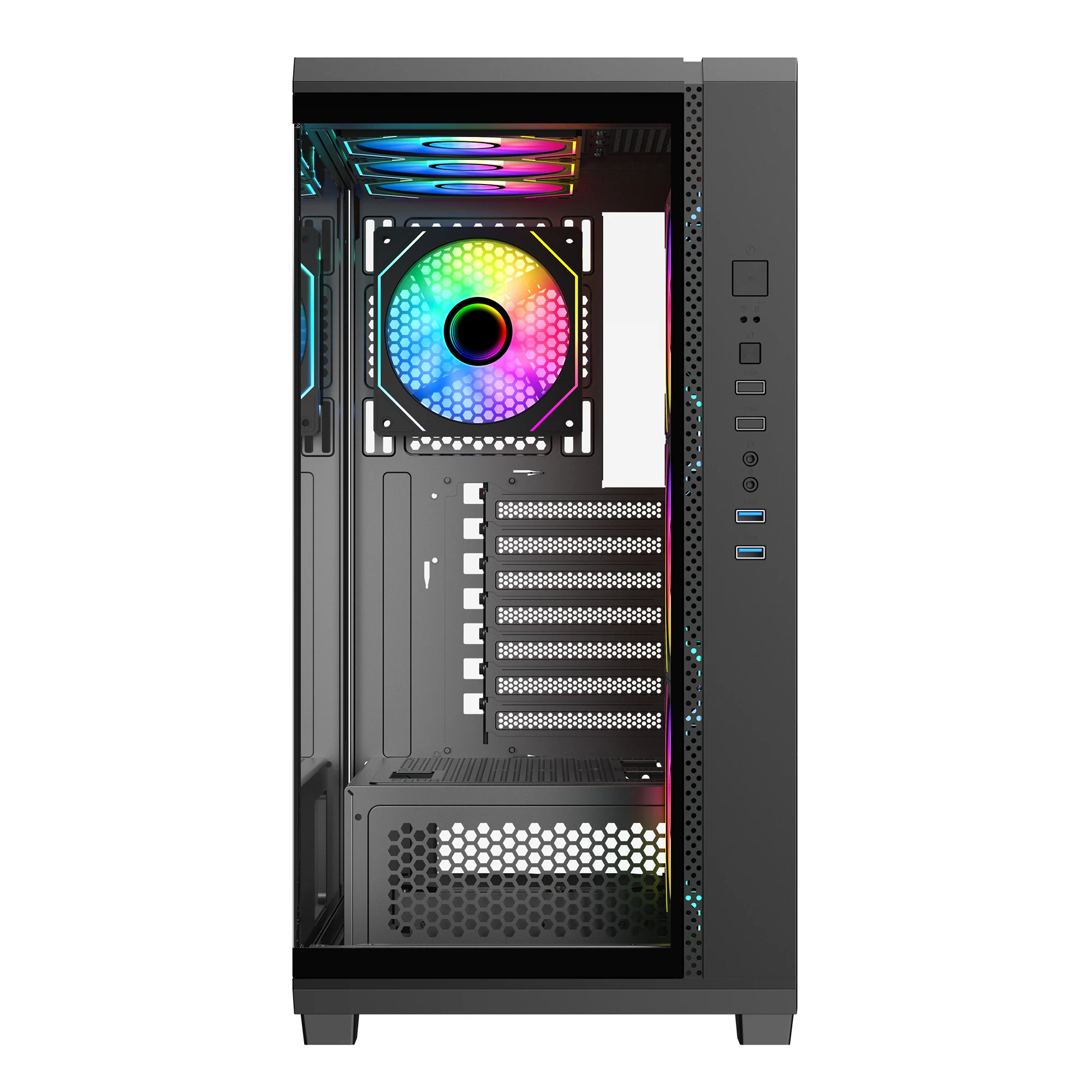 Vỏ Case PC KENOO ESPORT FK810 - E-ATX - Đen - NEW