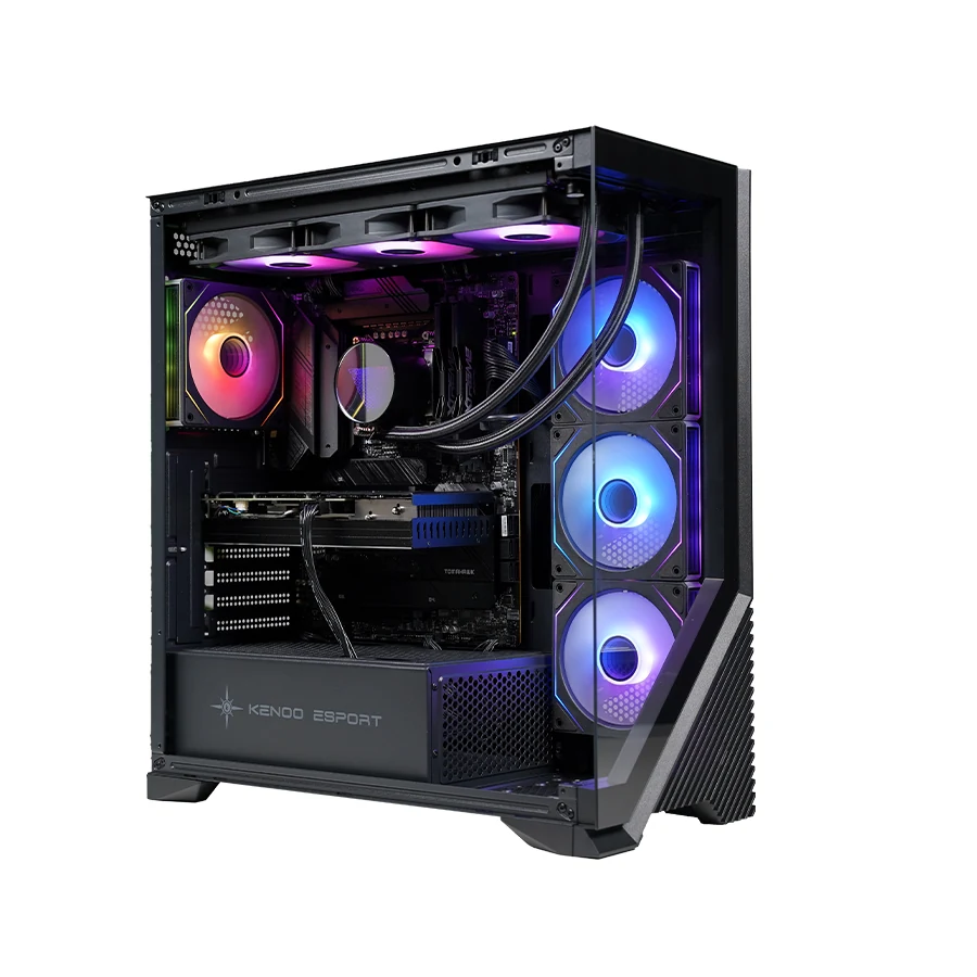 Vỏ Case PC KENOO ESPORT FM800 - E-ATX - Đen - NEW