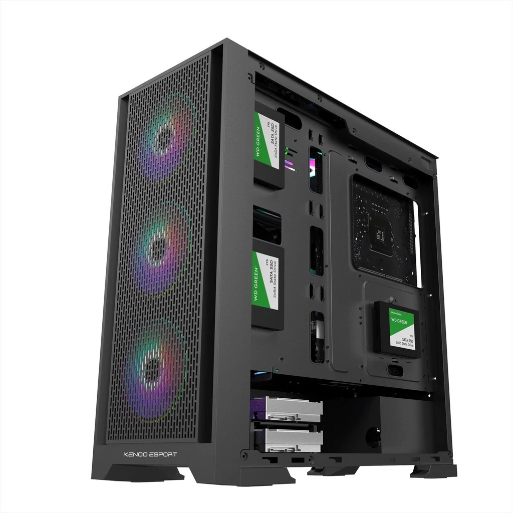 Vỏ Case PC KENOO ESPORT FM800 - E-ATX - Trắng - NEW