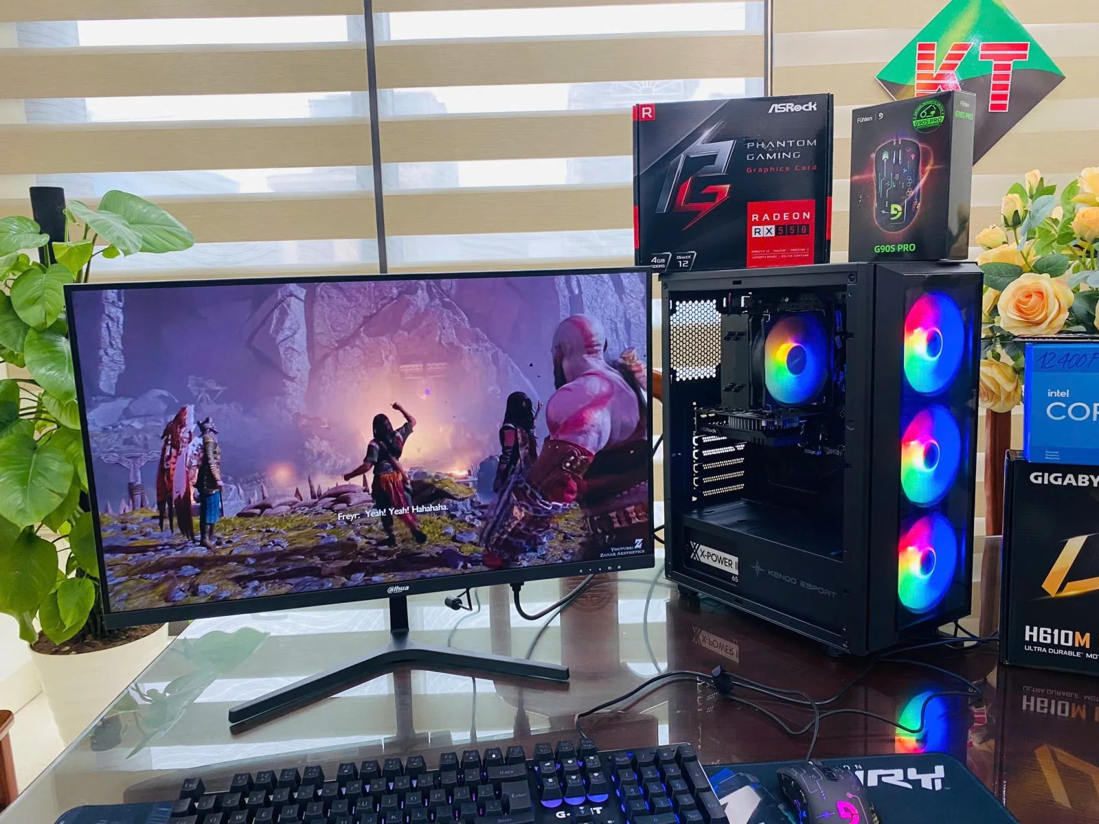 Vỏ Case PC KENOO ESPORT K300 3F - ATX - Đen - NEW