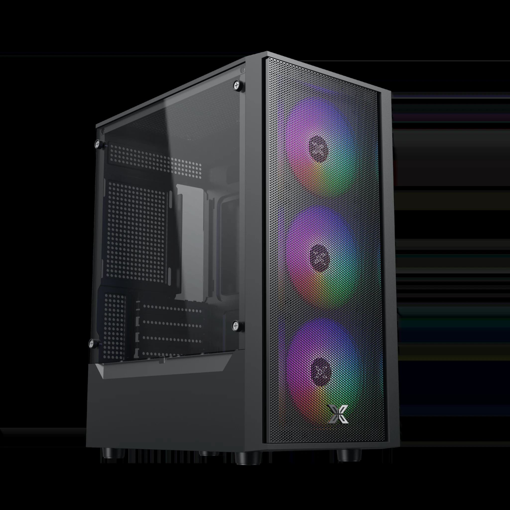 Vỏ Case PC KENOO ESPORT M500 3F - M-ATX - Trắng - NEW