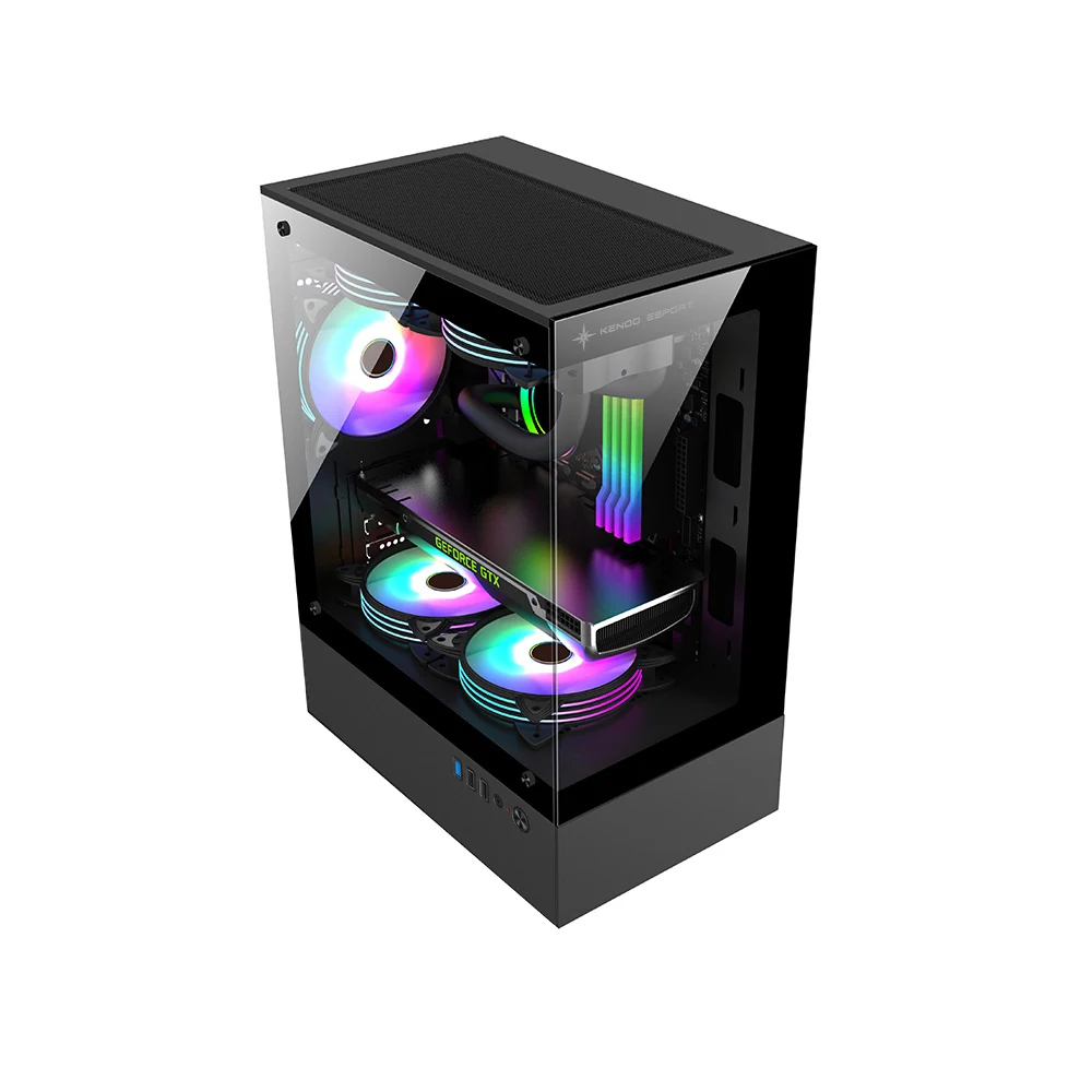 Vỏ Case PC KENOO ESPORT MCK100 - M-ATX - Đen - NEW