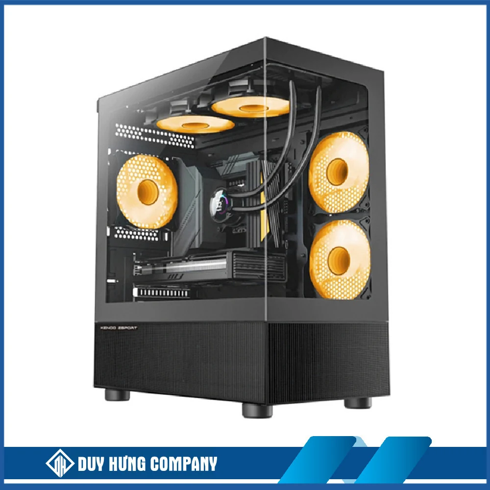 Vỏ Case PC KENOO ESPORT MCK200 - M-ATX - Đen - NEW