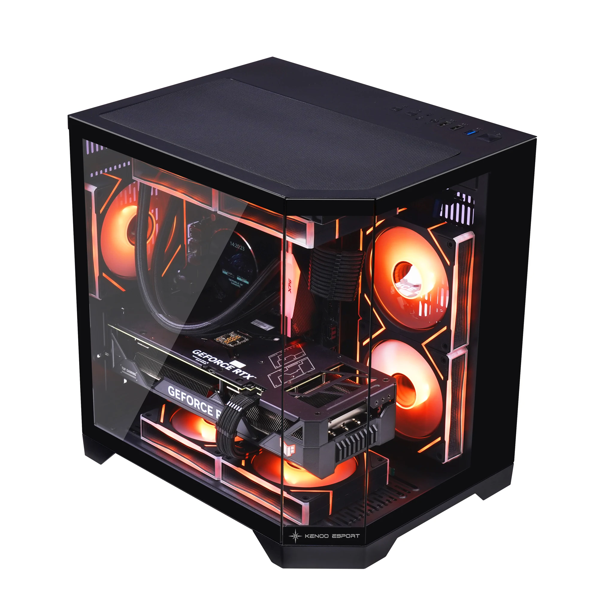 Vỏ Case PC KENOO ESPORT MCK300 - M-ATX - Đen - NEW