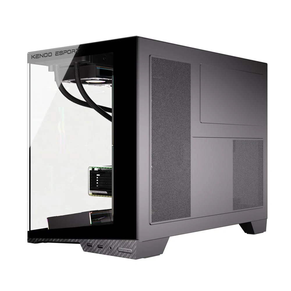 Vỏ Case PC KENOO ESPORT MCK600 - M-ATX - Đen - NEW