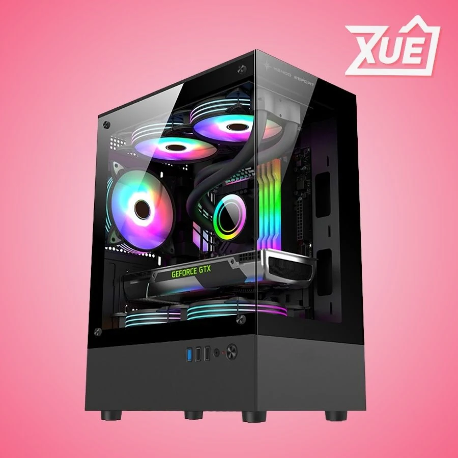 Vỏ Case PC KENOO ESPORT MK100 - M-ATX - Trắng - NEW