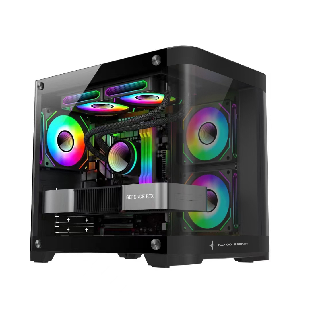 Vỏ Case PC KENOO ESPORT MK400 - M-ATX - Đen - NEW