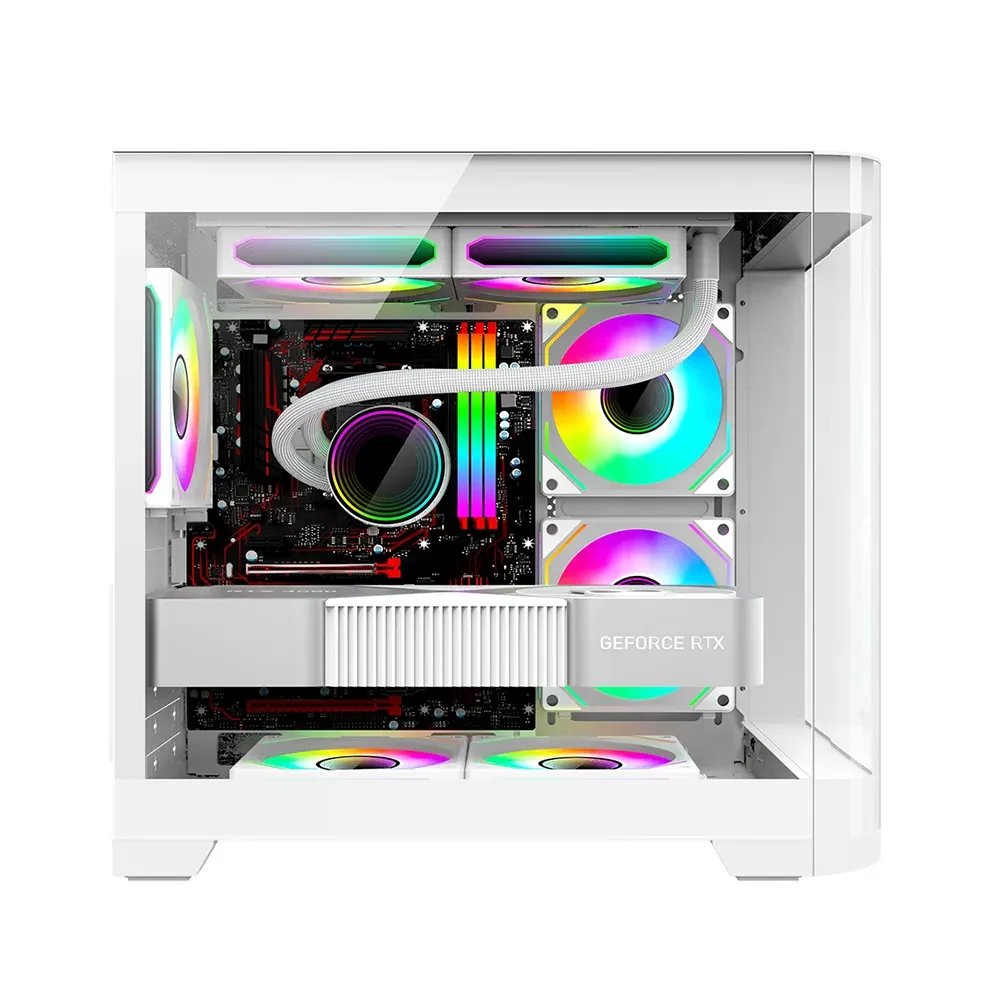 Vỏ Case PC KENOO ESPORT MK400 - M-ATX - Đen - NEW