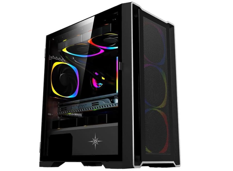 Vỏ Case PC KENOO ESPORT MK500 3F - M-ATX - Đen - NEW