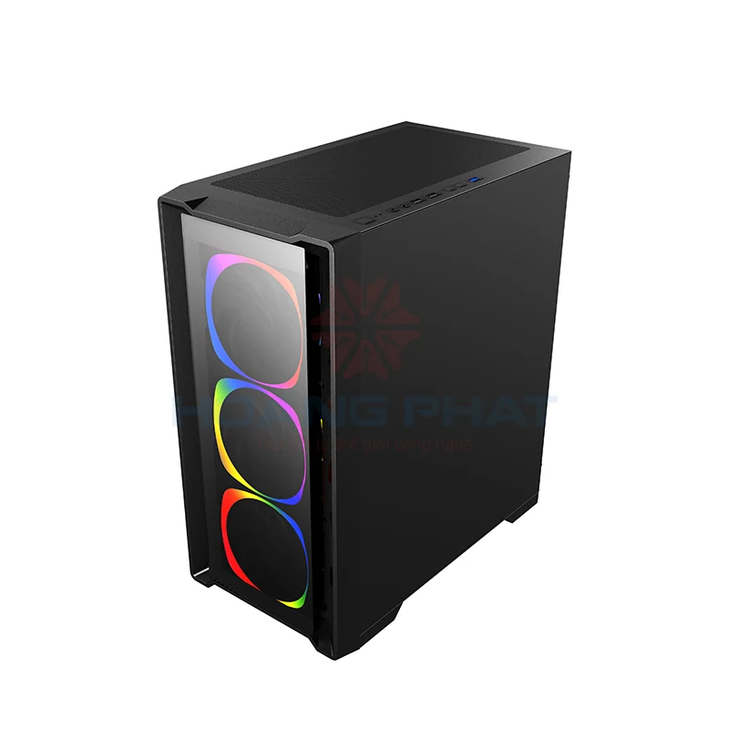 Vỏ Case PC KENOO ESPORT MK500 3F - M-ATX - Trắng - NEW