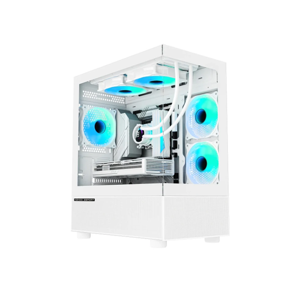 Vỏ Case PC KENOO ESPORT S600 - E-ATX - Trắng - NEW