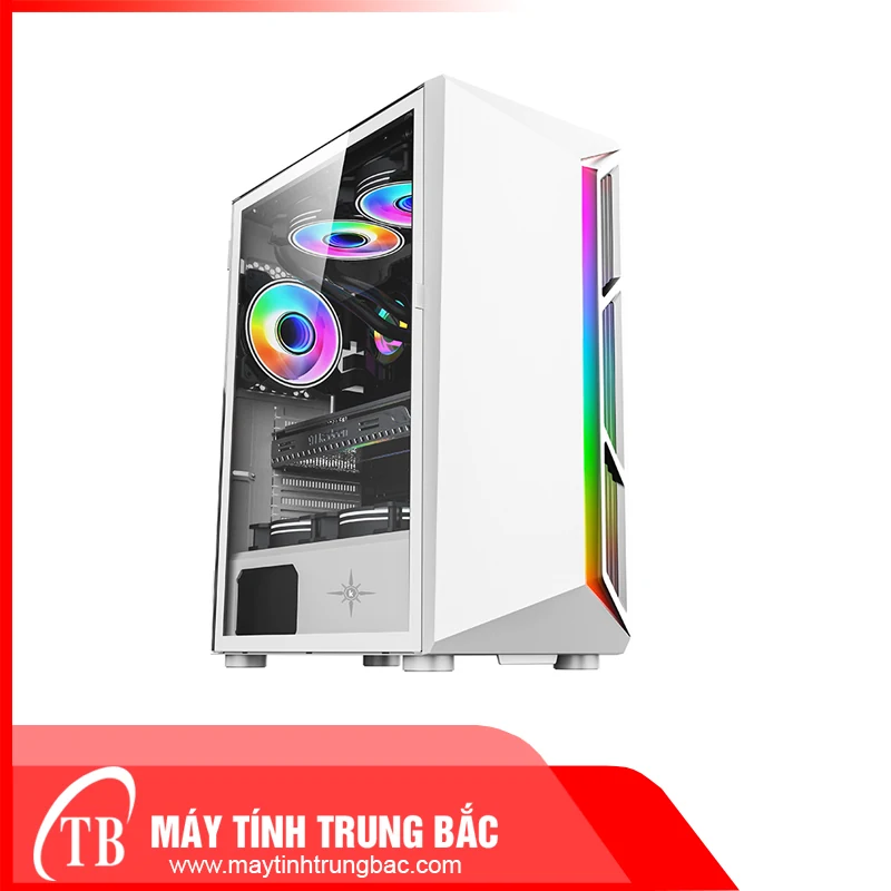 Vỏ Case PC KENOO ESPORT S600 - E-ATX - Trắng - NEW