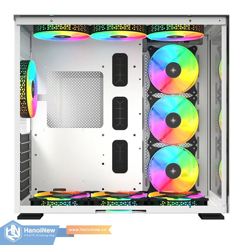 Vỏ Case PC KENOO LUXE V1 - ATX - Trắng - NEW