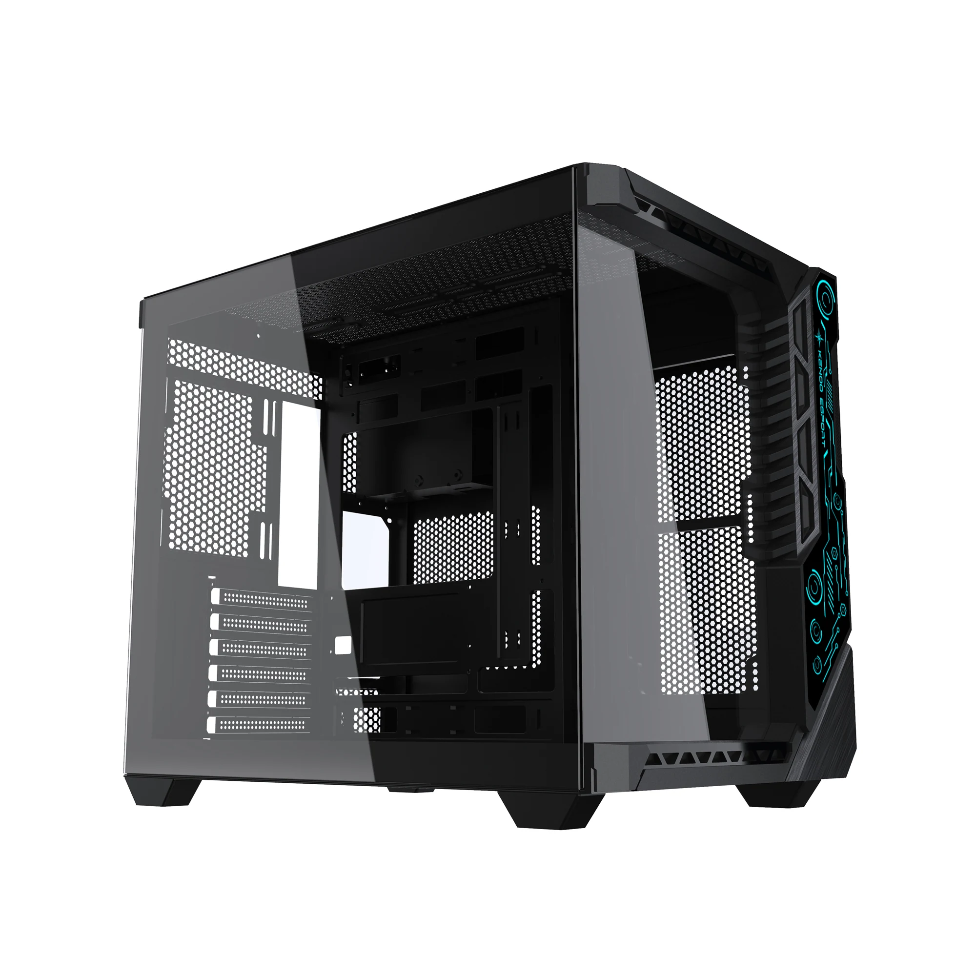 Vỏ Case PC KENOO LUXE V2 3FA - E-ATX - Đen - NEW