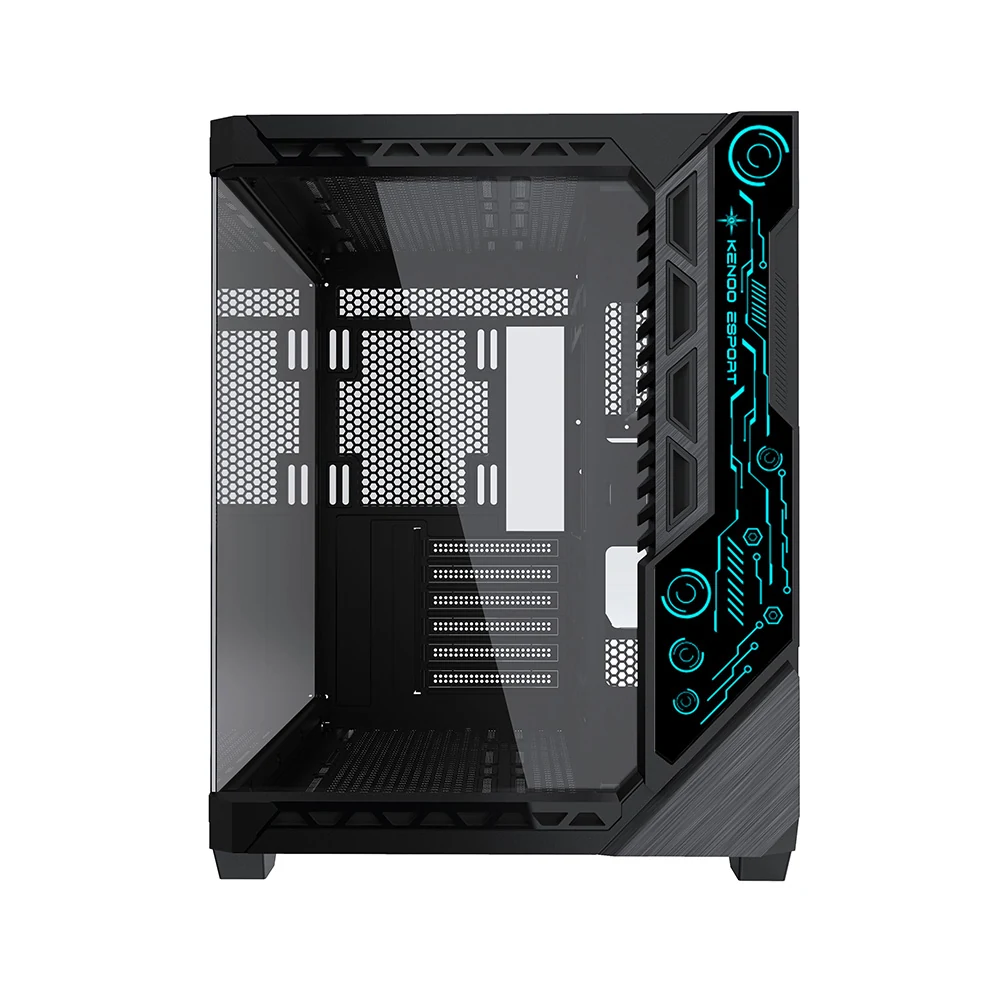 Vỏ Case PC KENOO LUXE V2 3FA - E-ATX - Đen - NEW