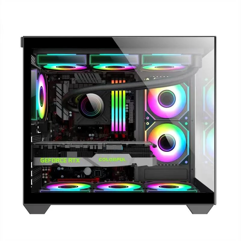 Vỏ Case PC KENOO LUXE V2 3FA - E-ATX - Đen - NEW