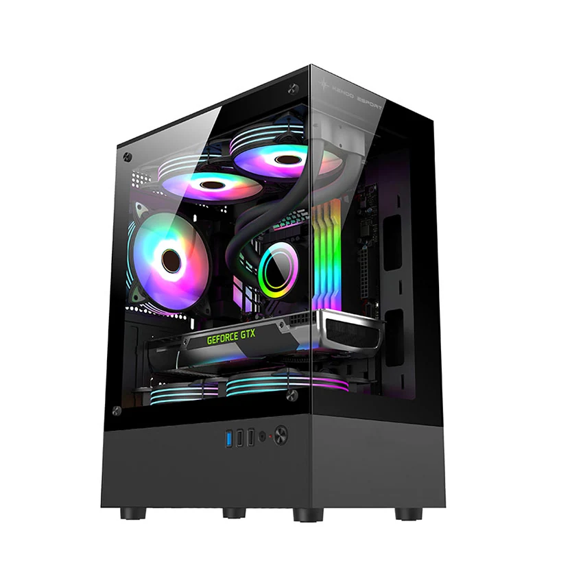 Vỏ Case PC KENOO R10 - M-ATX - Đen - NEW