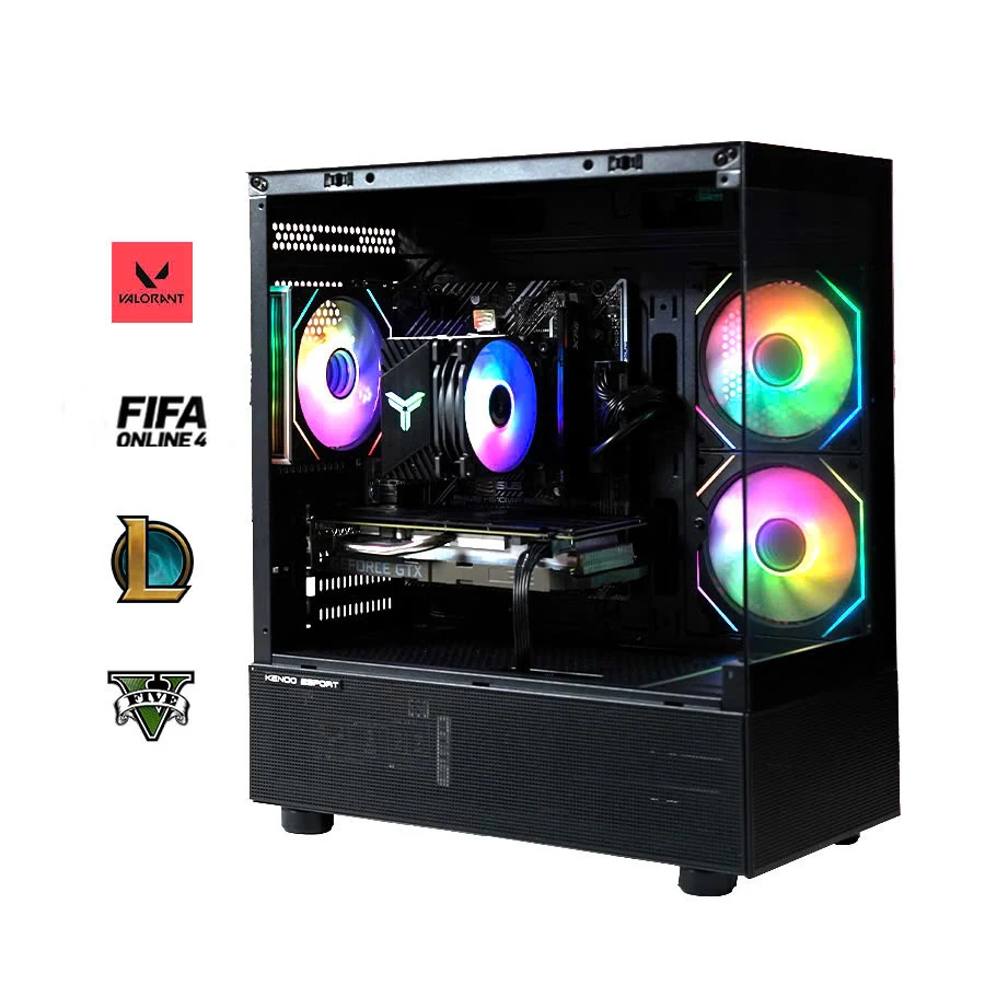 Vỏ Case PC KENOO R10 - M-ATX - Đen - NEW