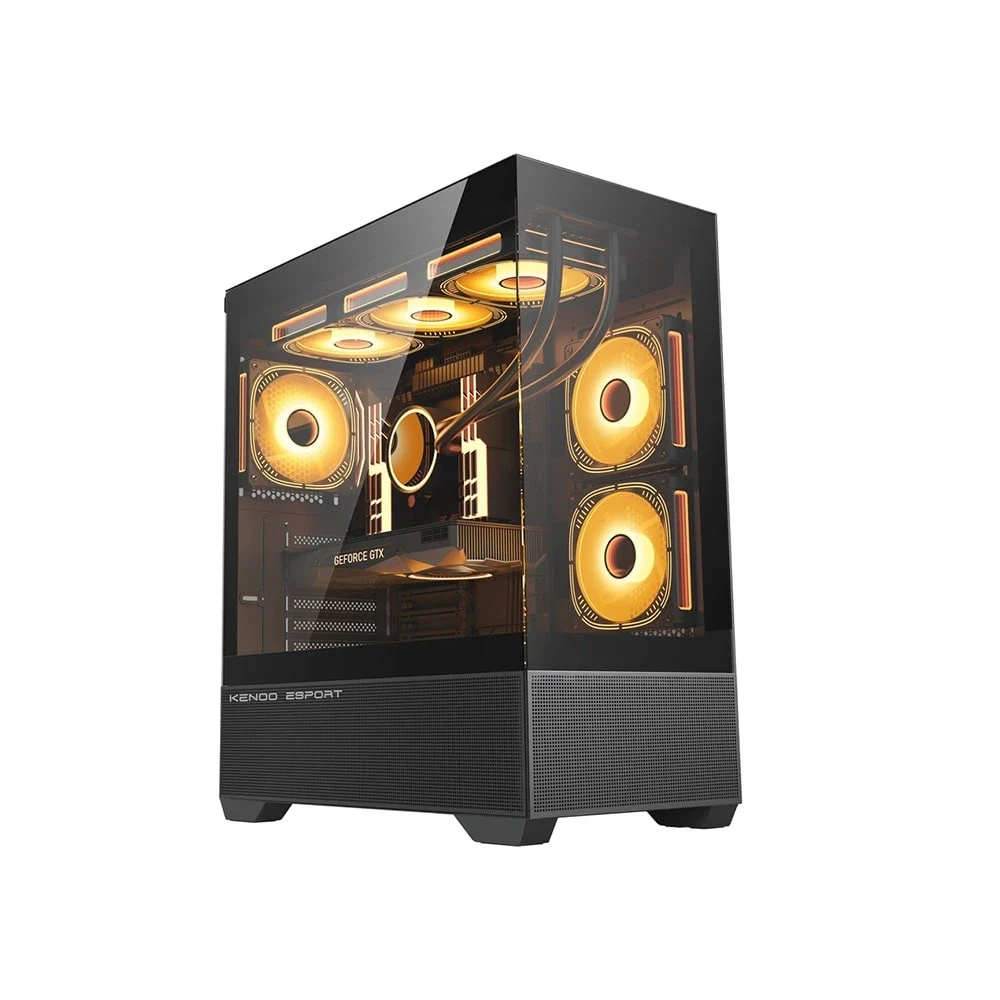 Vỏ Case PC KENOO REVOLT - E-ATX - Đen - NEW