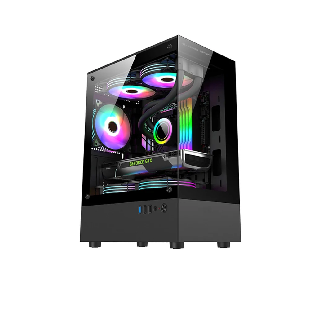Vỏ Case PC KENOO T14 - M-ATX - Đen - NEW
