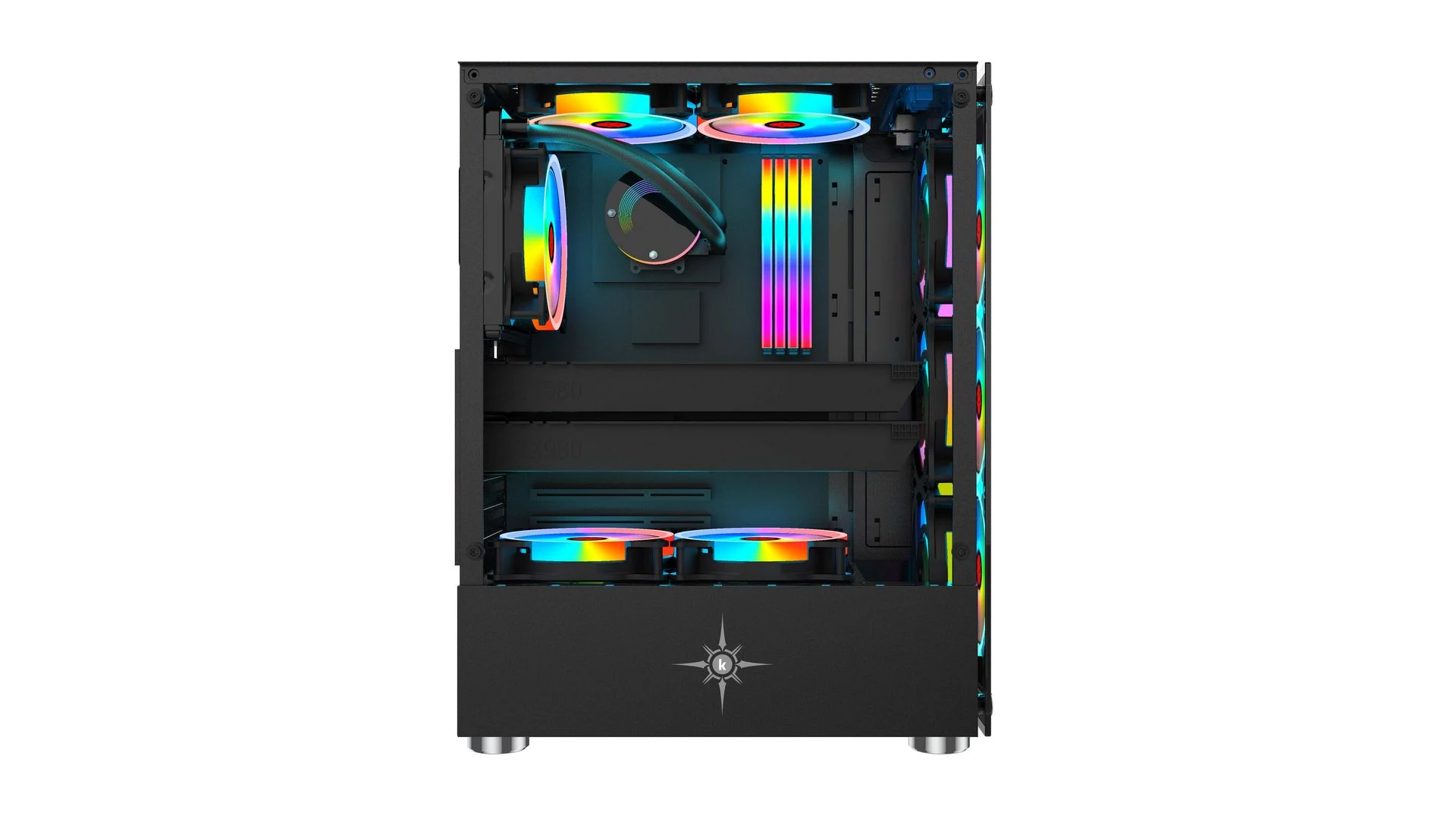 Vỏ Case PC KENOO XPS K30 - M-ATX - Đen - NEW