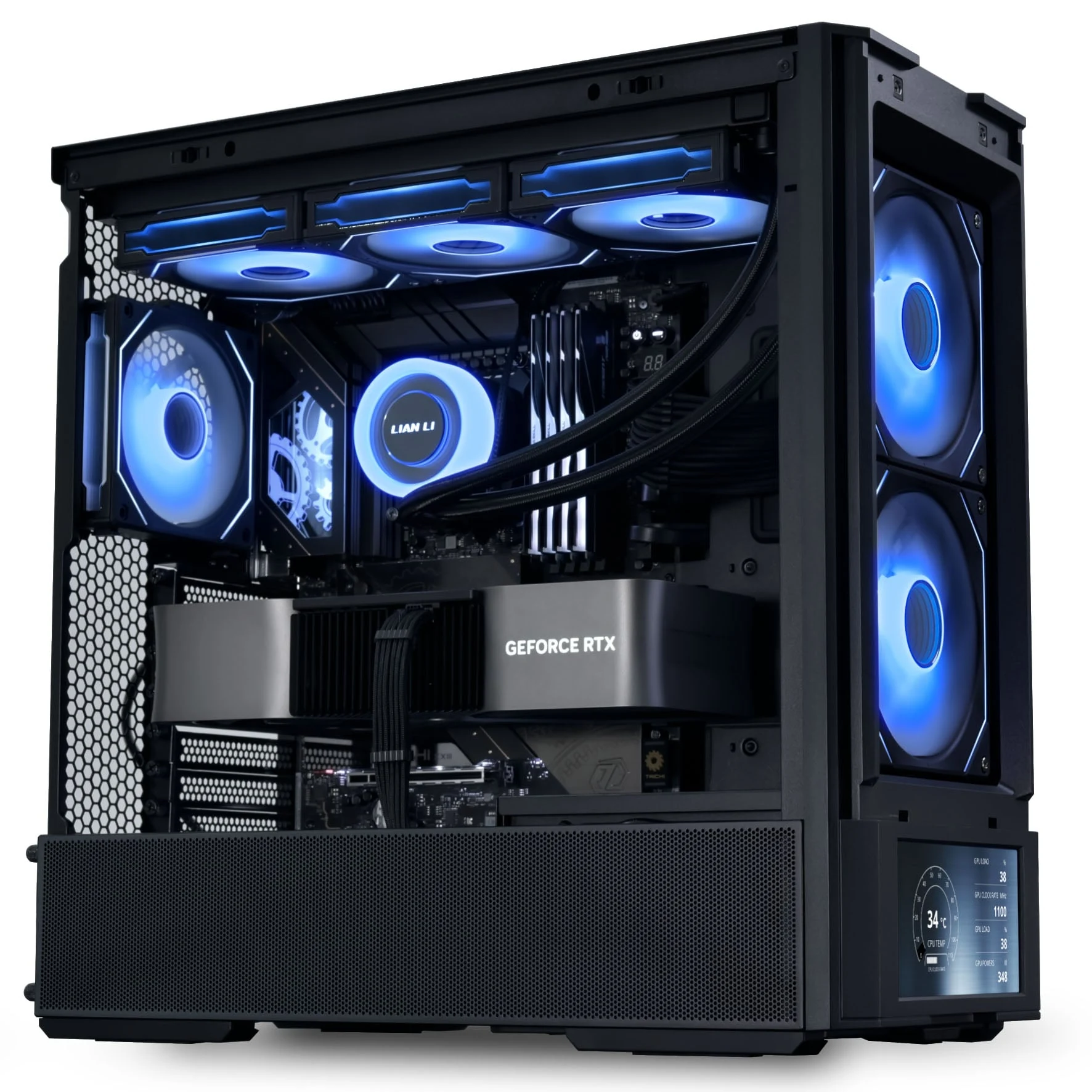 Vỏ Case PC Lian Li LANCOOL 207 Digital Black - ATX - Đen - NEW