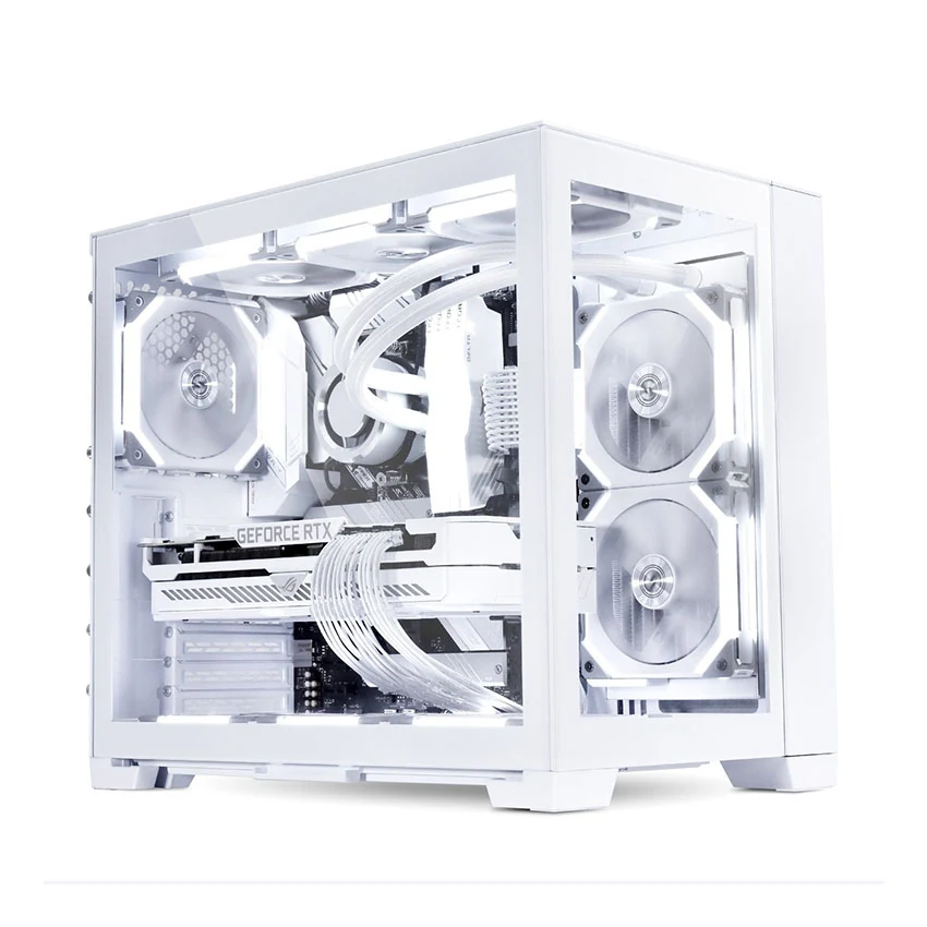 Vỏ Case PC Lian Li O11 Air Mini Snow Edition - ATX - Trắng - NEW