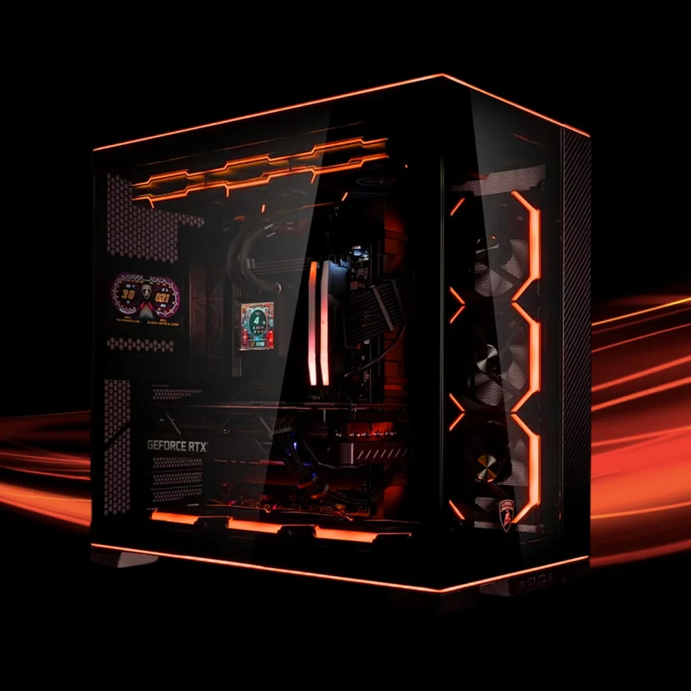 Vỏ Case PC Lian Li O11 Dynamic EVO RGB Automobili Lamborghini Edition - E-ATX - Đen - NEW