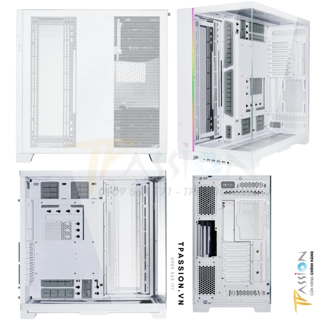 Vỏ Case PC Lian Li O11 Dynamic EVO White - E-ATX - Trắng - NEW