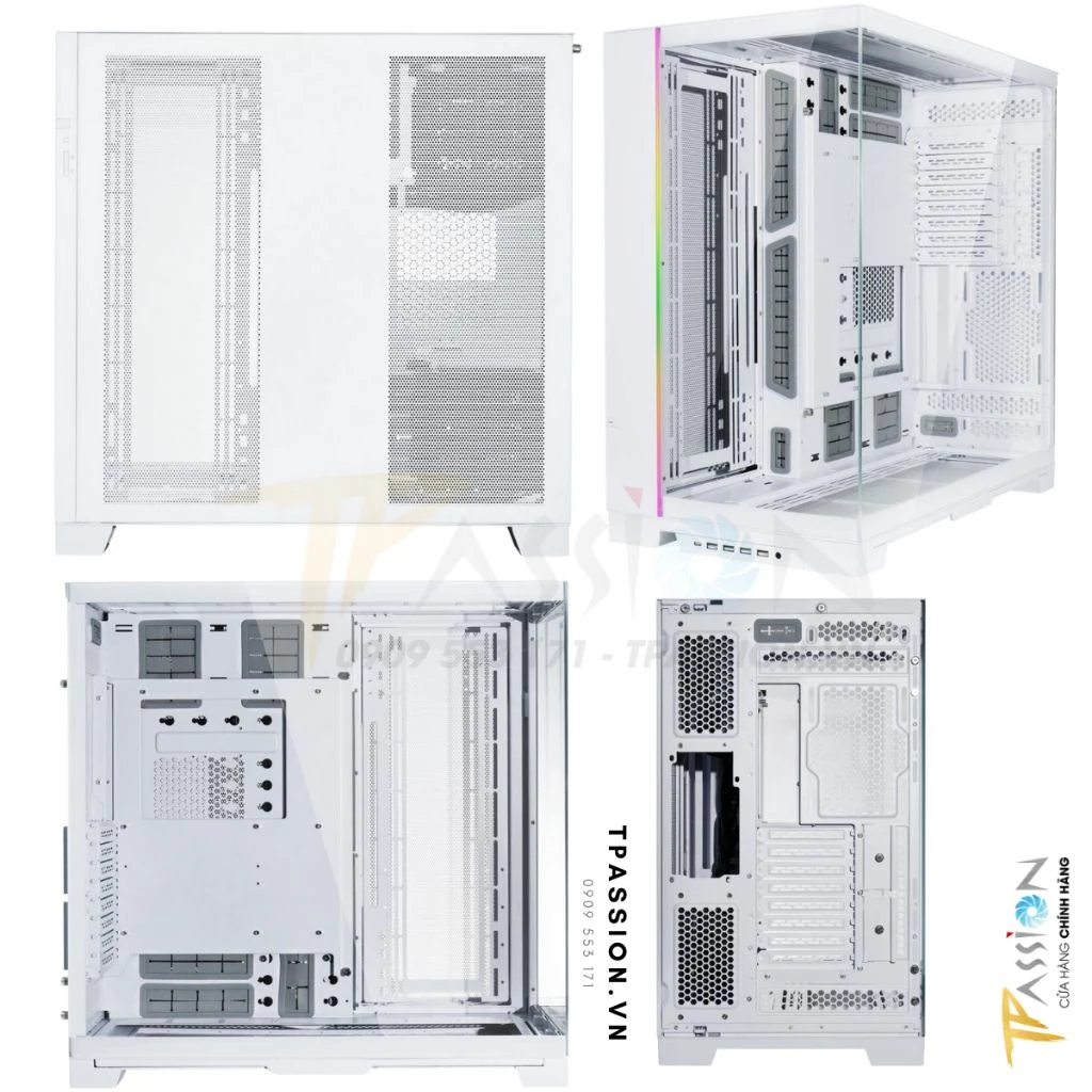 Vỏ Case PC Lian Li O11 Dynamic EVO XL White - E-ATX - Trắng - NEW