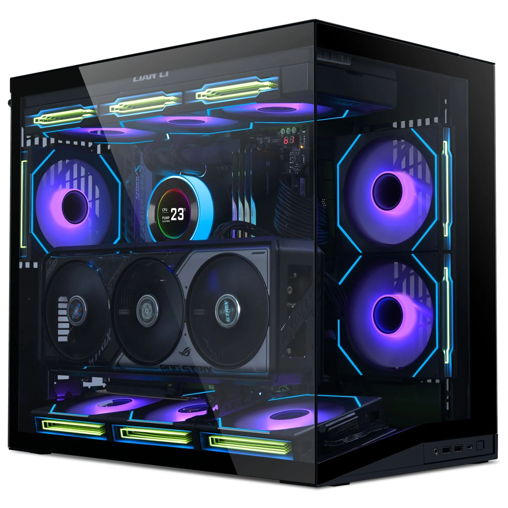 Vỏ Case PC Lian Li O11 Dynamic Mini Black - ATX - Đen - NEW