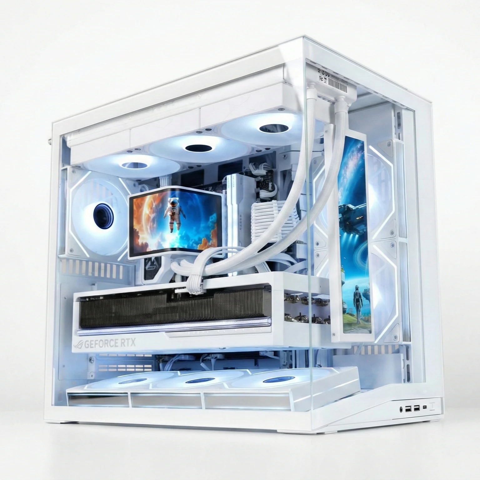 Vỏ Case PC Lian Li O11 Dynamic Mini White - ATX - Trắng - NEW