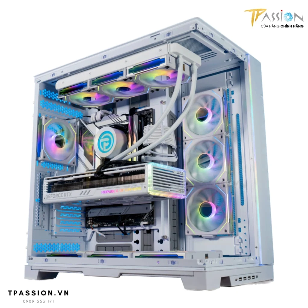 Vỏ Case PC Lian Li O11 Dynamic XL White - E-ATX - Trắng - NEW