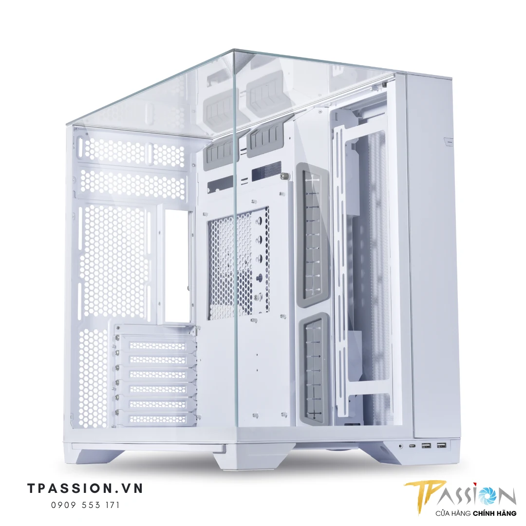 Vỏ Case PC Lian Li O11 Vision Chrome - ATX - Chrome - NEW