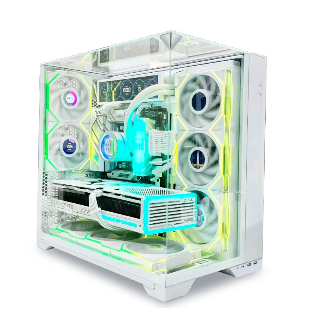 Vỏ Case PC Lian Li O11 Vision White - ATX - Trắng - NEW