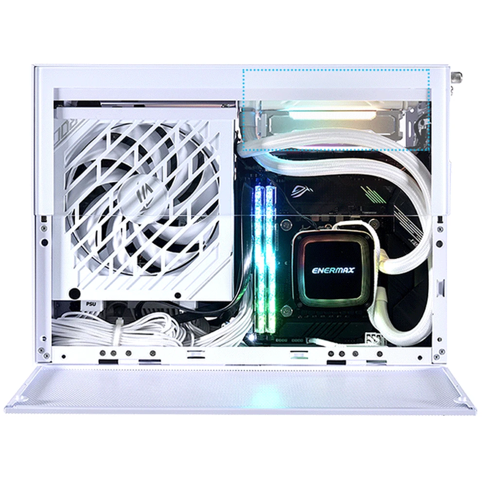 Vỏ Case PC Lian Li Q58 White - Mini-ITX - Trắng - NEW