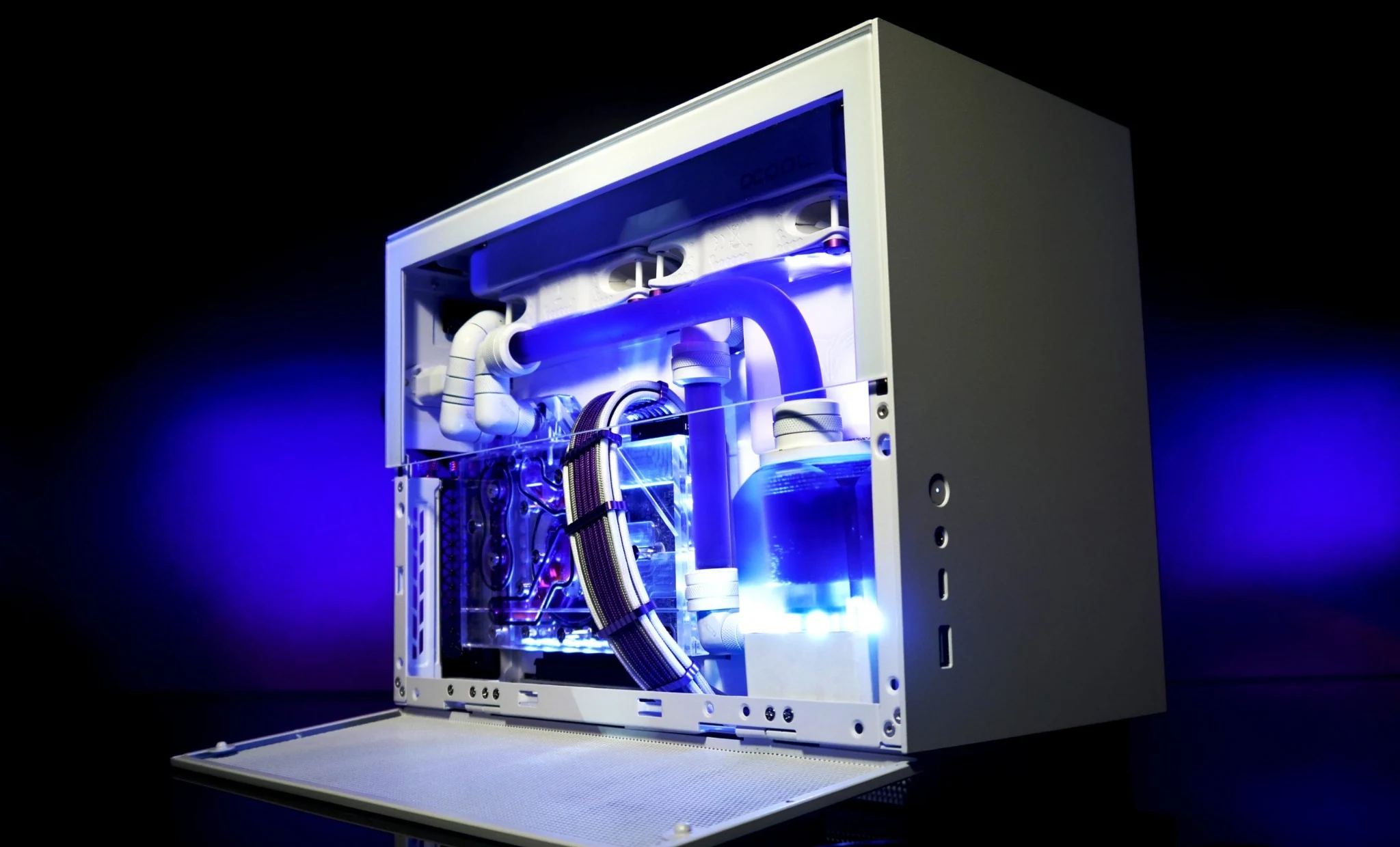 Vỏ Case PC Lian Li Q58 White - Mini-ITX - Trắng - NEW