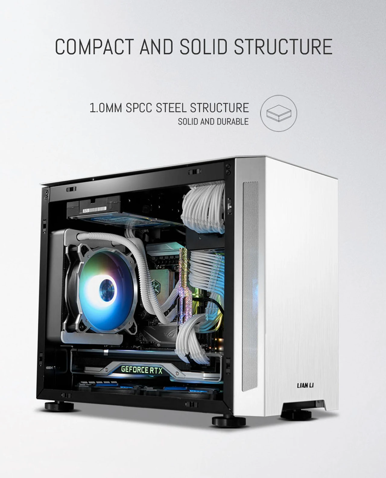 Vỏ Case PC Lian Li TU150 Black - Mini-ITX - Đen - NEW
