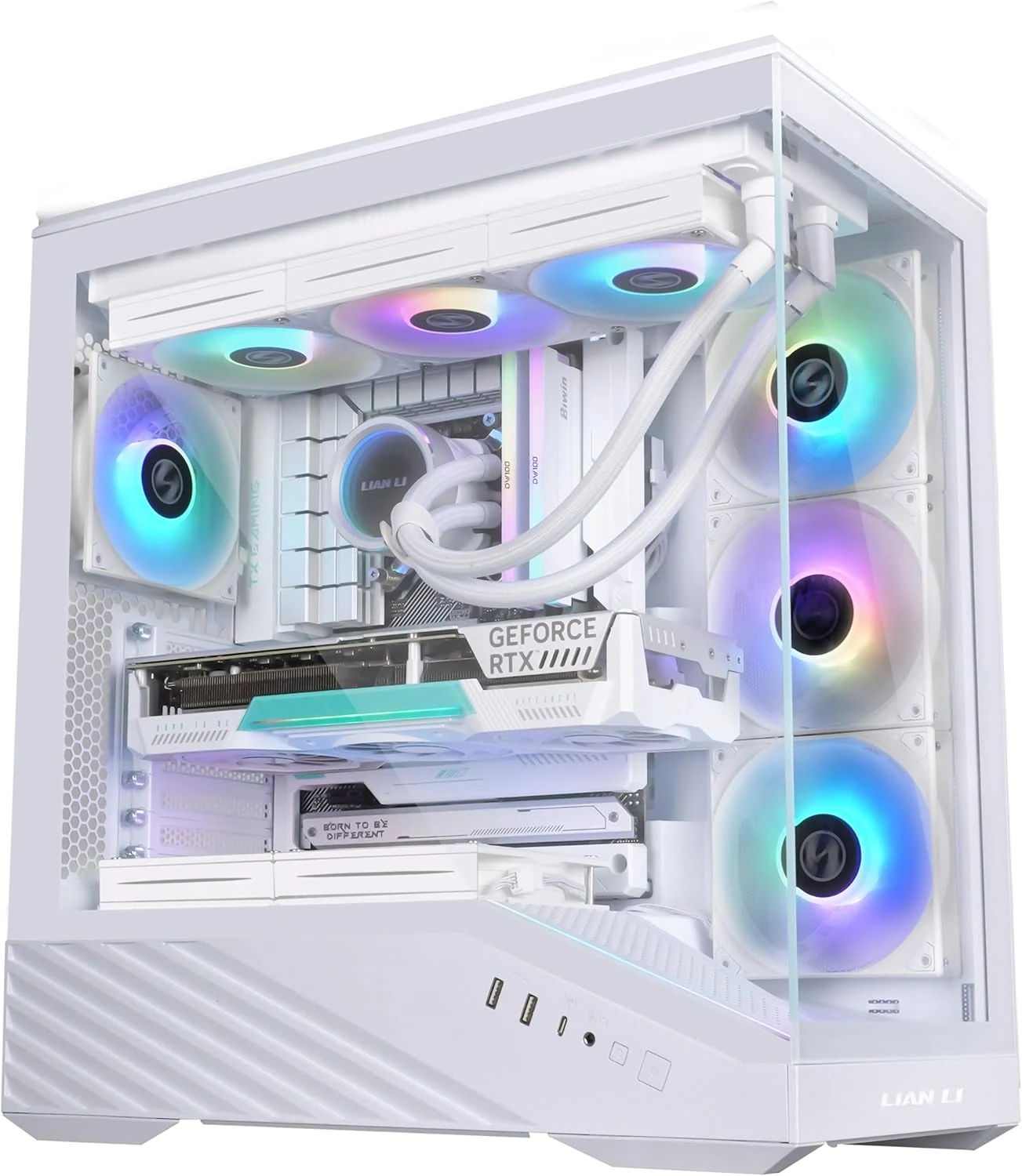 Vỏ Case PC Lian Li Vector V100 MINI White - M-ATX - Trắng - NEW