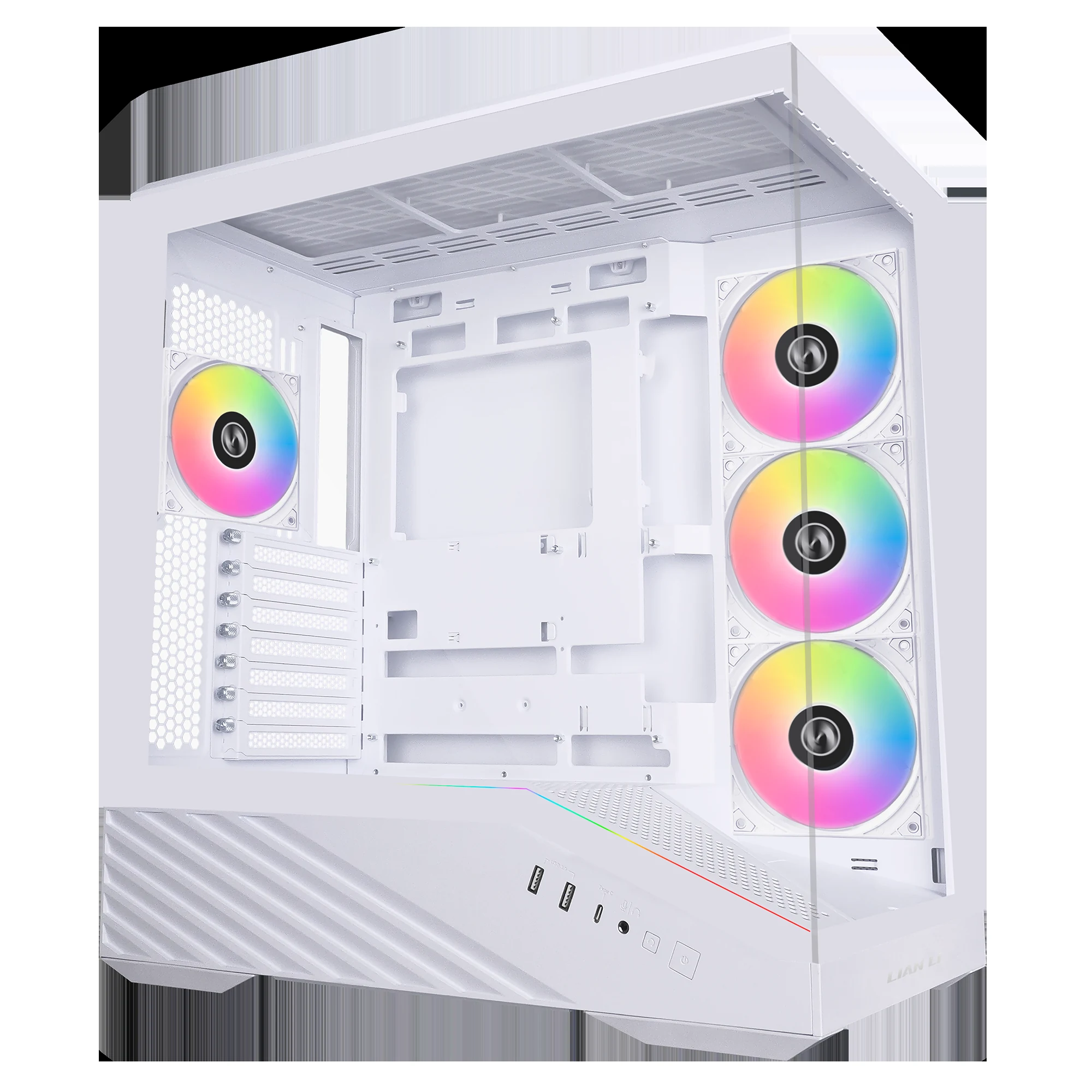 Vỏ Case PC Lian Li Vector V100 White - ATX - Trắng - NEW