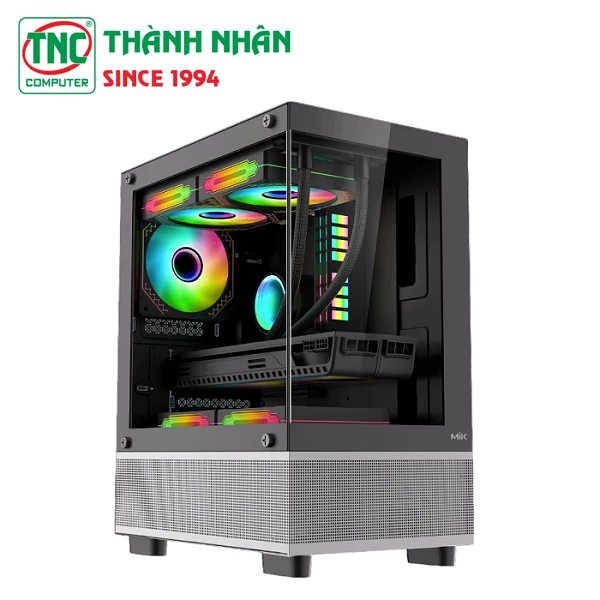 Vỏ Case PC MIK AETHER Gaming Black - M-ATX - Đen - NEW