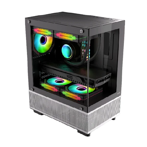 Vỏ Case PC MIK AETHER Gaming Black - M-ATX - Đen - NEW