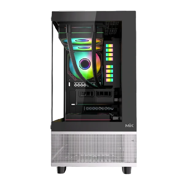 Vỏ Case PC MIK AETHER Gaming Black - M-ATX - Đen - NEW