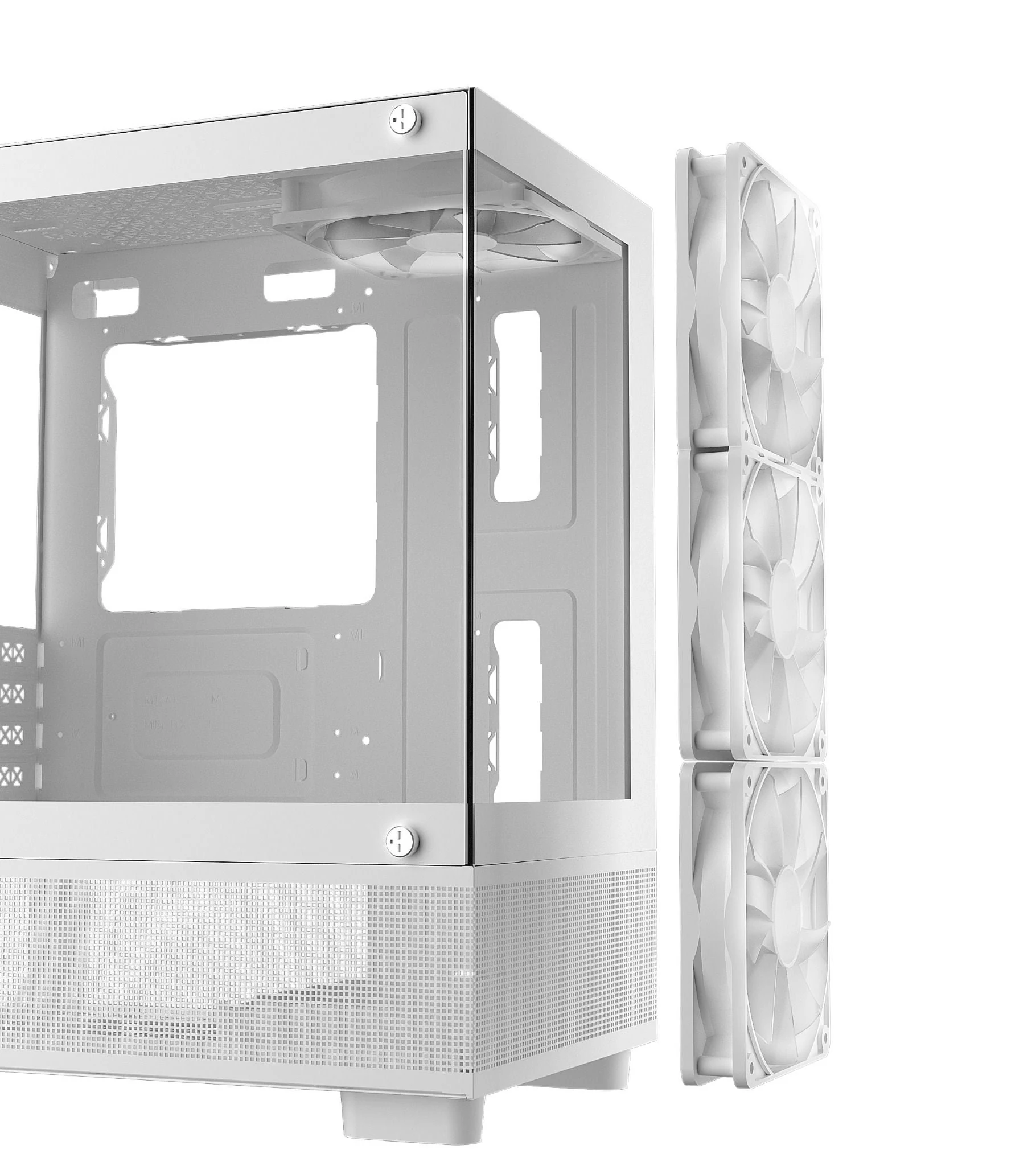 Vỏ Case PC MIK AETHER Gaming White - M-ATX - Trắng - NEW