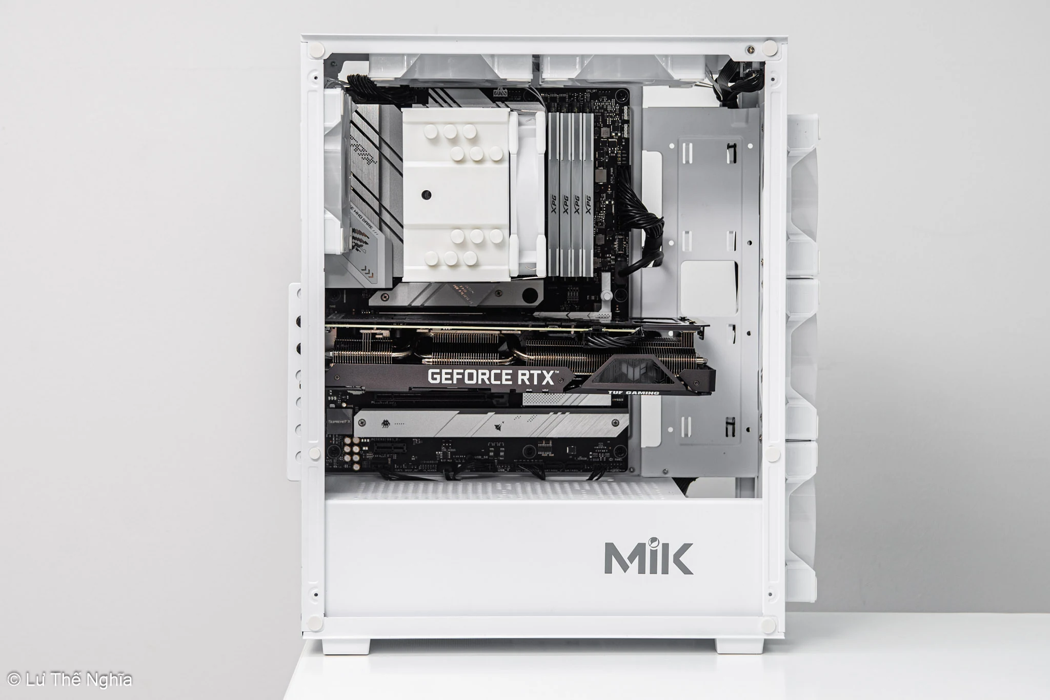 Vỏ Case PC MIK AION 3FA White - ATX - Trắng - NEW